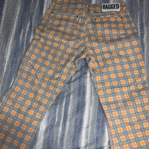 THE RAGGED PRIEST RETRO PLAID JEANS SIZE 6 - Picture 1 of 4